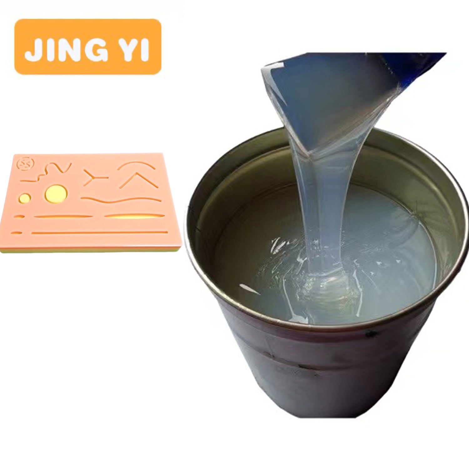 Factory Sales Liquid Platinum Silicone for Rubber Product Skin Suture Wound Module Skin Suture Training Pad Soft Silicone Rubber