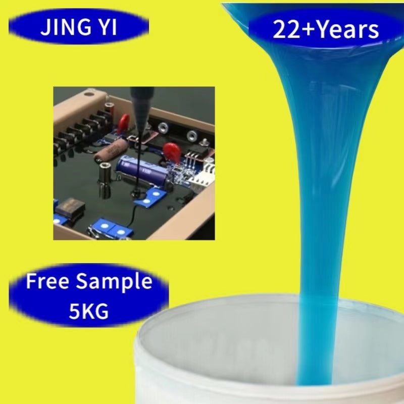 Free Sample 5KG RTV Liquid Silicone Rubber Potting Compound for Electronics Encapsulation Waterproof Moldes De Silicona