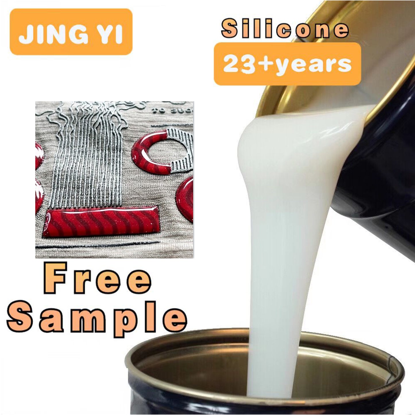 Factory Direct Production Silicone Rubber for Clothing Label and Pattern Silicone Rubber for Fabric Printing