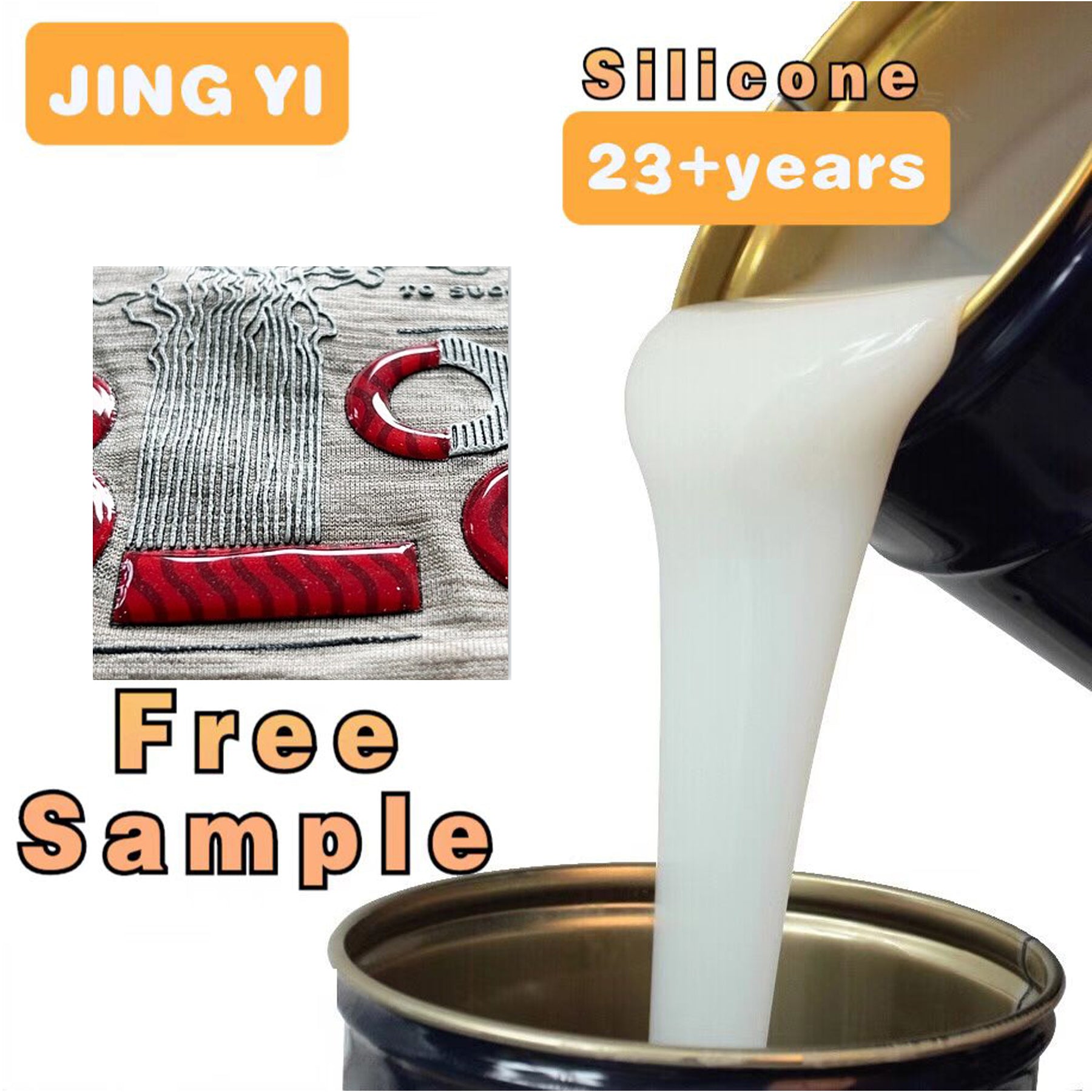 Factory Direct Production Silicone Rubber for Clothing Label and Pattern Silicone Rubber for Fabric Printing