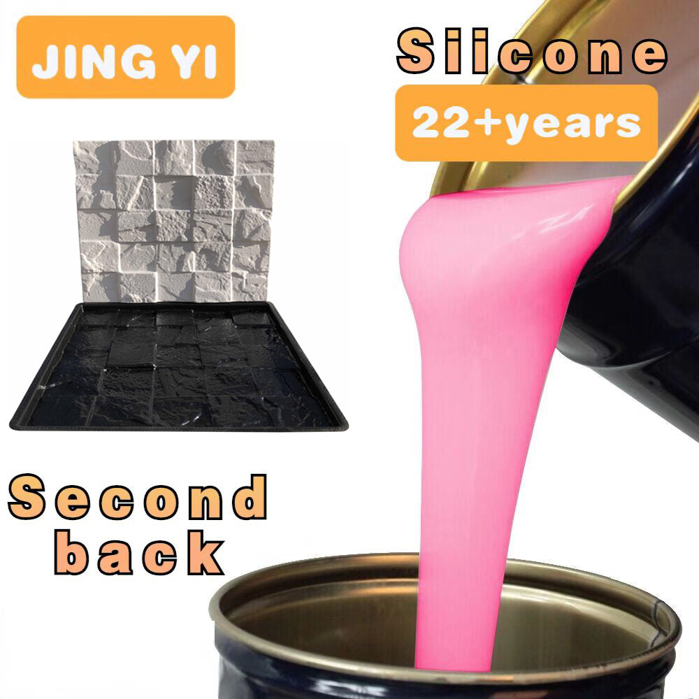 Custom Silicone and Rubber Manufacturer Sale Liquid Silicone for Gypsum 3d Wall Panel Mold Cultural Stone Mold Silicone Rubber