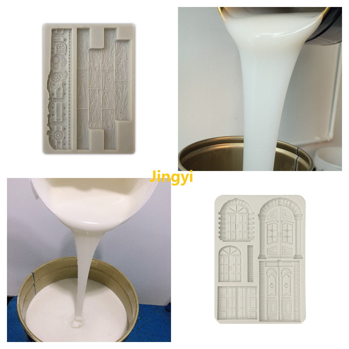 Wholesale Price Tin Cure Liquid Silicone Rubber Raw Material Rtv2 Liquid Cement Concrete Gypsum Mold Making Silicone Rubber
