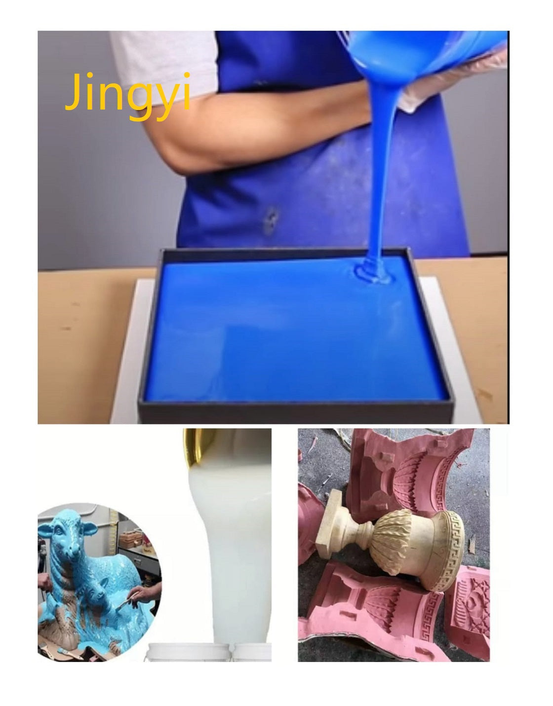 Wholesale Silicone Rubber Cement Background Tiles Silicone Molds Wall Bricks Decorating Silica Gel Mold Making Silicone Rubber