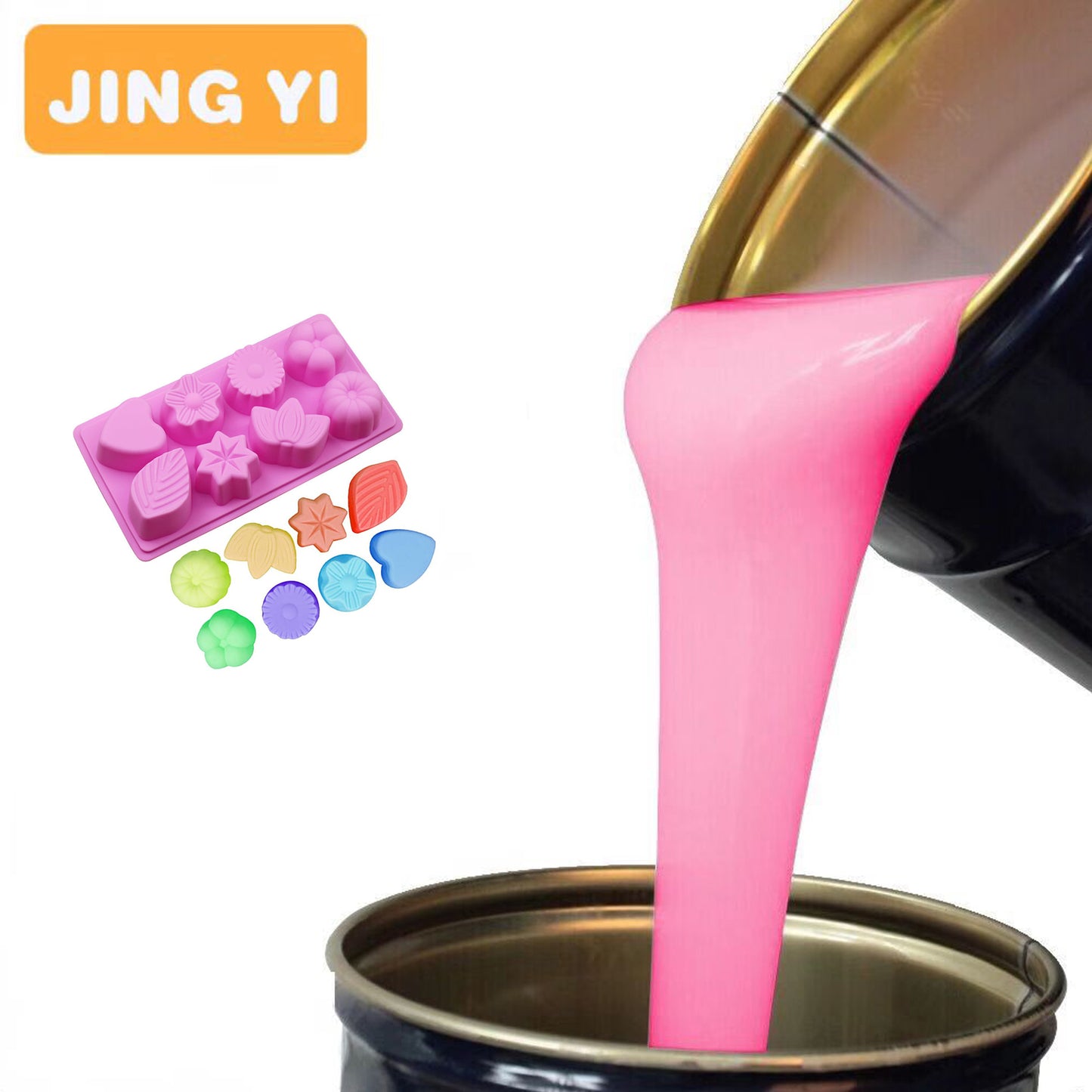 Free Sample Food Grade Silicone Rubber for Cake Mould,Bread Mold ,Chocolate Mold,Transparent Soft Silicone for Mold