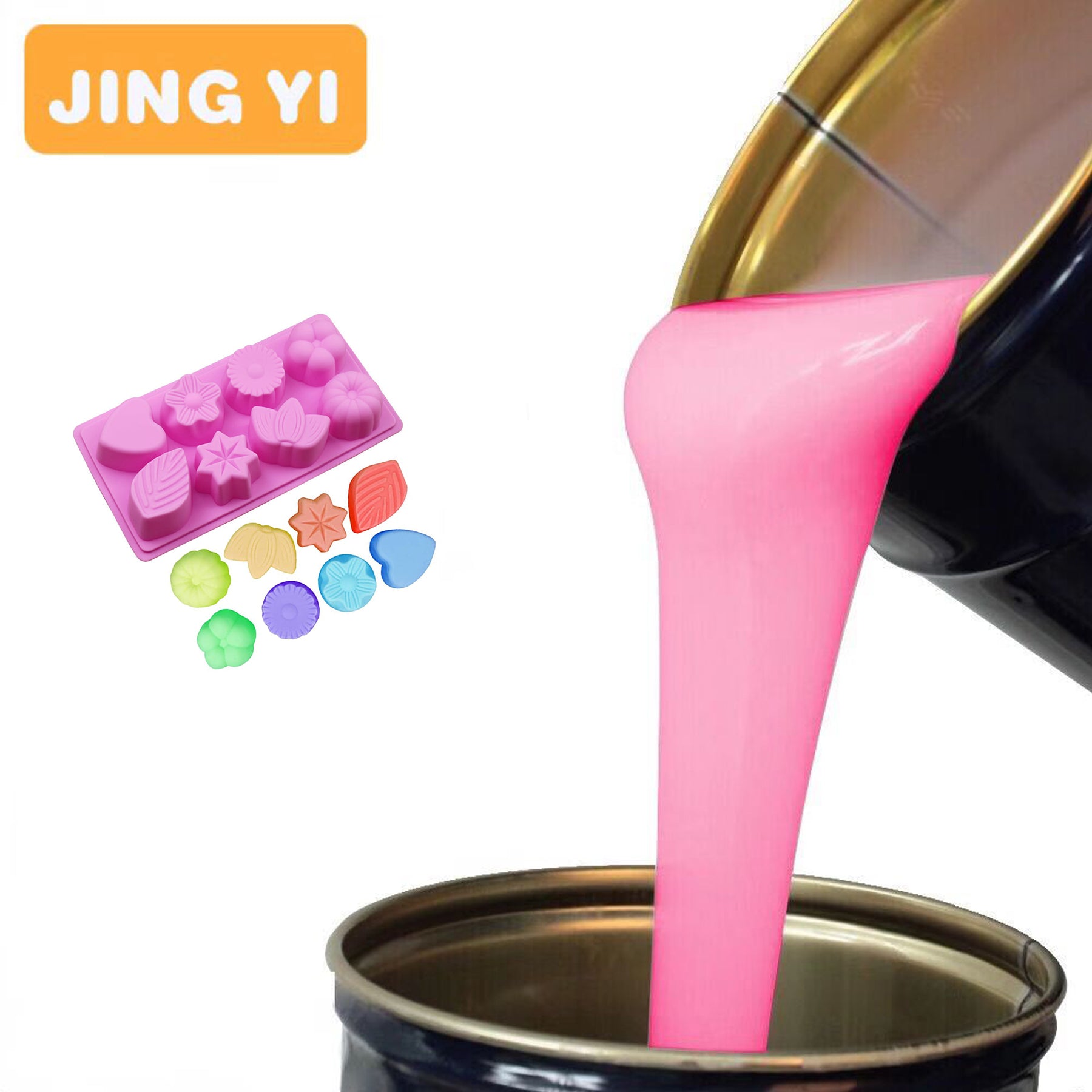 Free Sample Food Grade Silicone Rubber for Cake Mould,Bread Mold ,Chocolate Mold,Transparent Soft Silicone for Mold