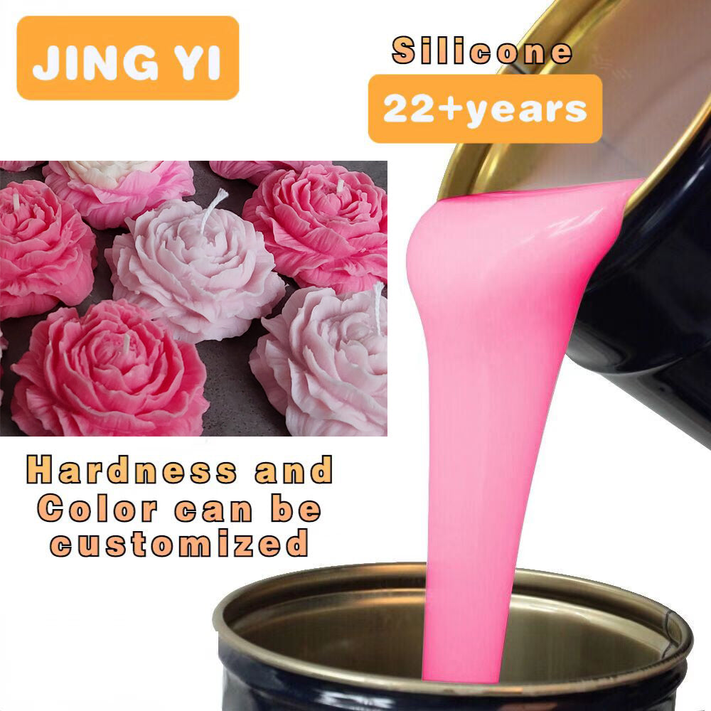 Wholesale Industrial Grade Silicone Rubber for 3d Flower Shape Handmade Candle Mold Making Soap Mould RTV-2 Silicone Rubber