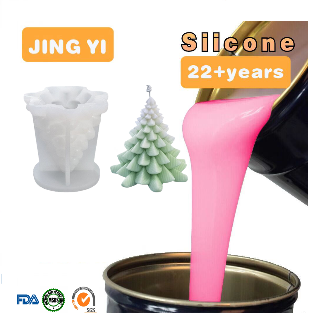 Best Selling Diy Candle Mould Wholesale Price Christmas Present Candle Winter Home Decor Christmas Candle Molds Customized Shape