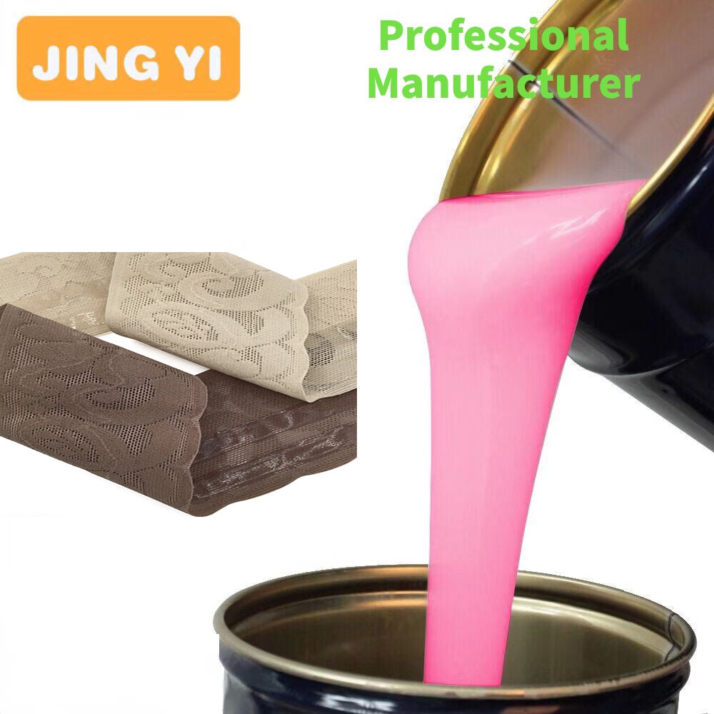 Factory Adequate Stock Non-slip Silicone for Women Sheer Lace Socks 2024 New Style Clear Liquid Fabric Printing Silicone Rubber