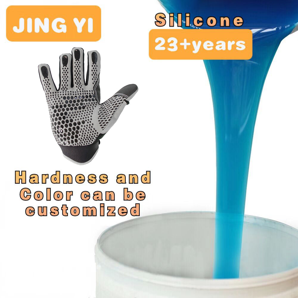 2024 New Style Liquid Silicone for Dotted Palms Gloves Anti-Slip Silicone Factory Fast Delivery Textile Tag Silicone Rubber