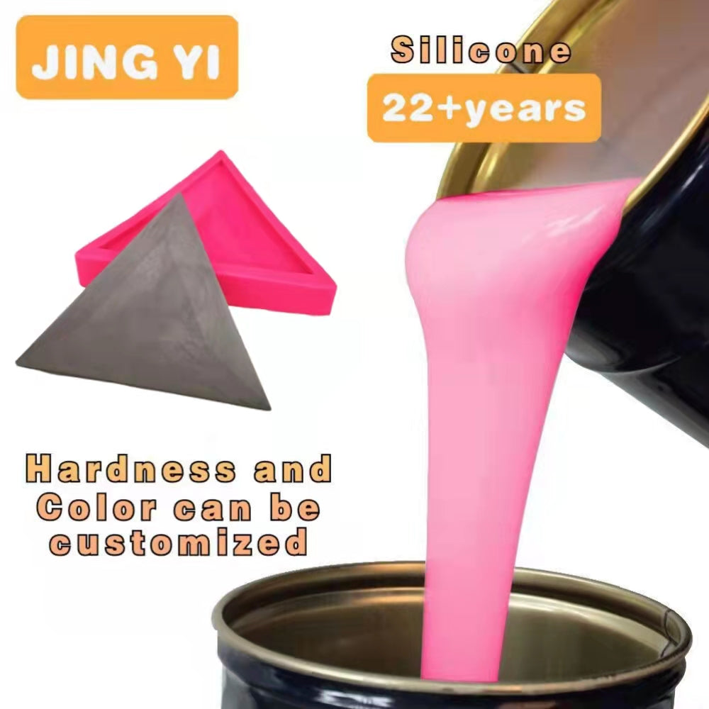 Free Sample Silicone Rubber Transparent Mold Silicone Rubber Make Crafts Rtv2 Liquid Silicone Rubber Raw Material