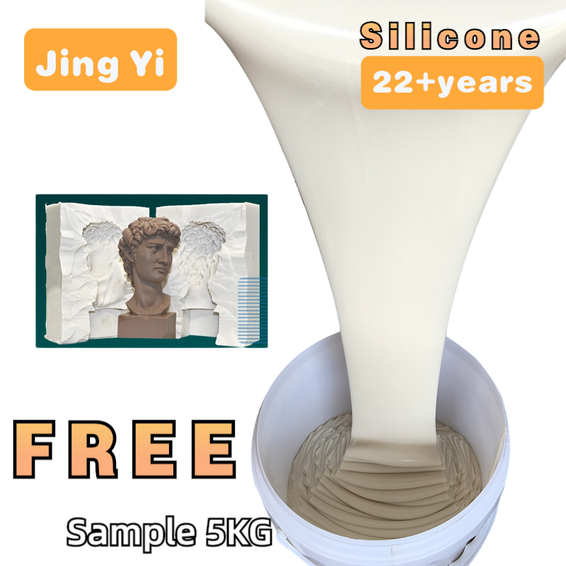 2024 Free Sample Silicone Rubber Transparent Mold Silicone Rubber Make Crafts Rtv2 Liquid Silicone Rubber Raw Material