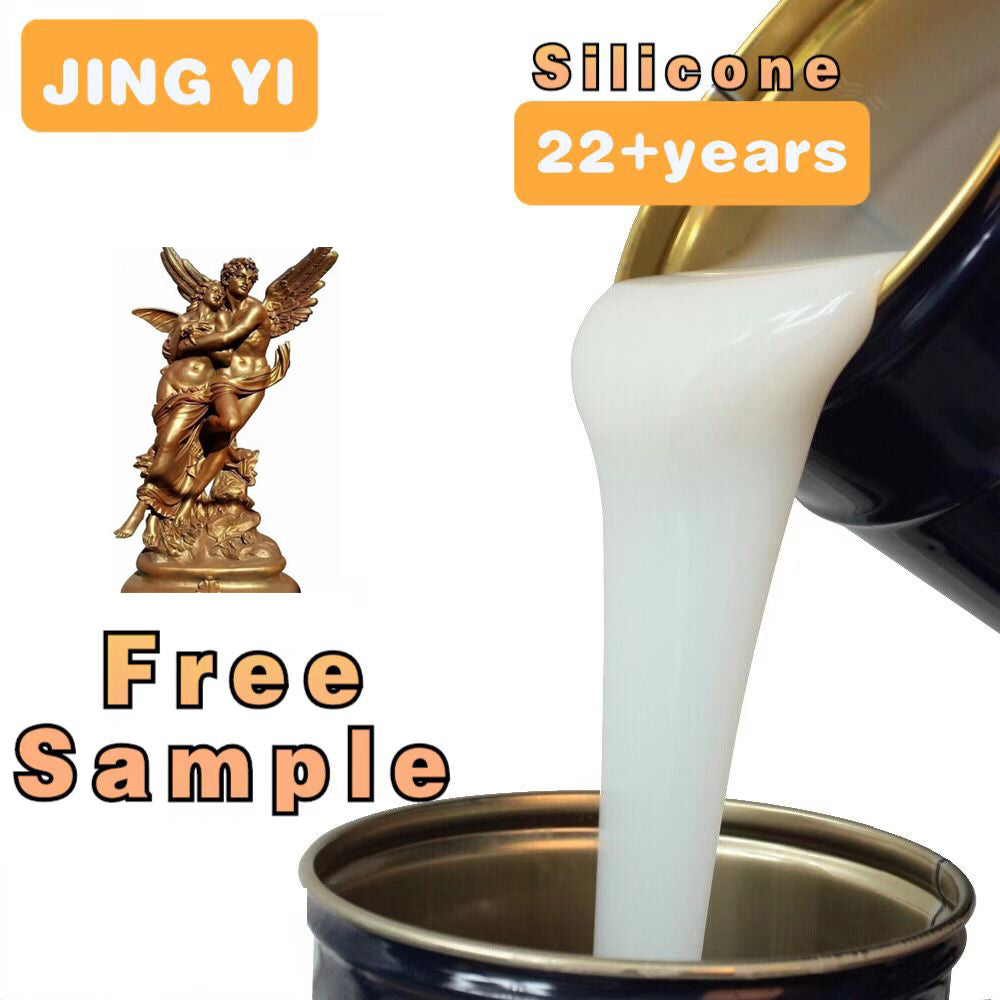 Free Sample Silicone Rubber for Concrete Mould Plaster Stone Artificial 3D Wall Panel Model RTV2 Silicone for Duliption