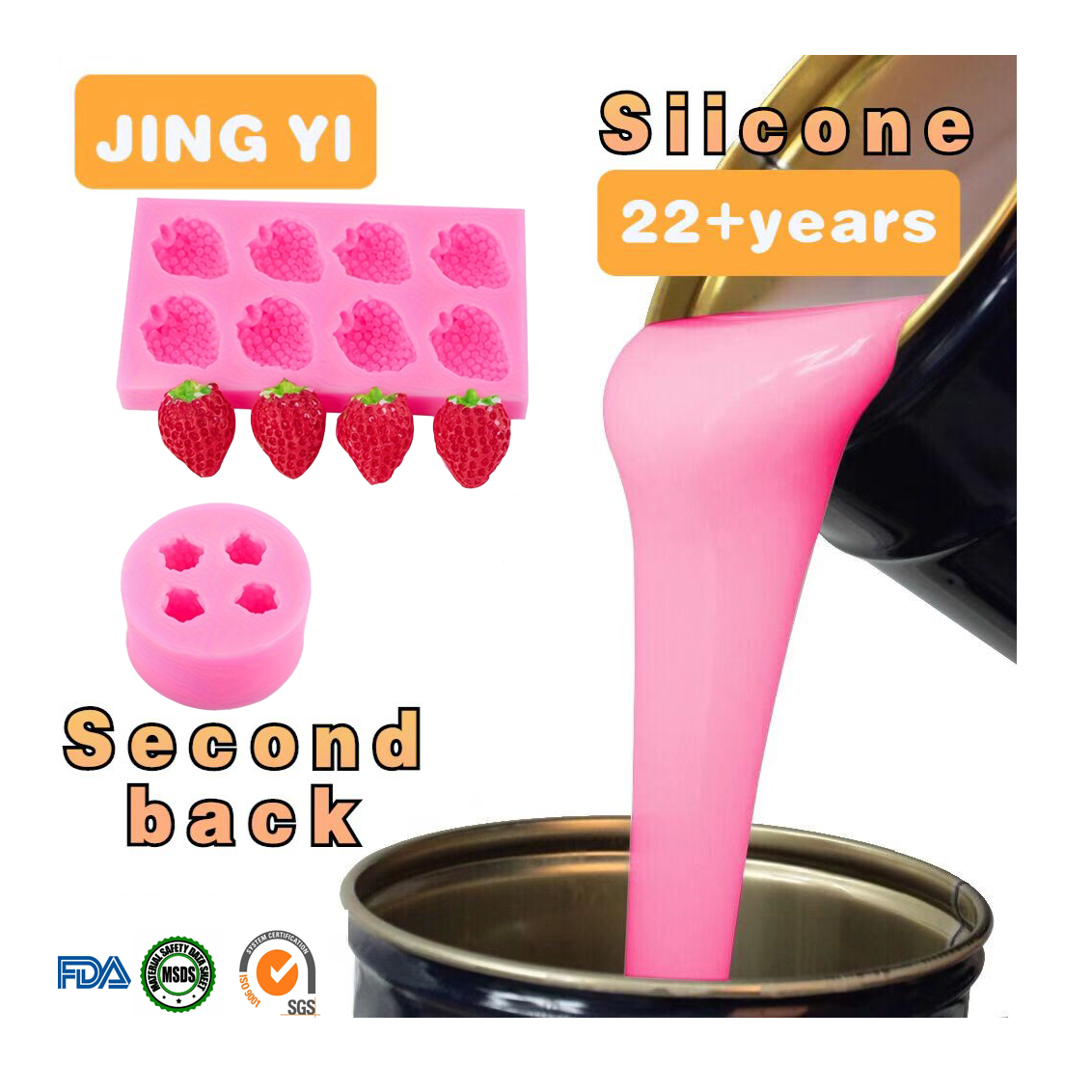 Sale Food Grade Liquid Silicone Rubber AB RTV for Cake Molds Translucent Silicone 1:1 Candy Chocolate Molds Making