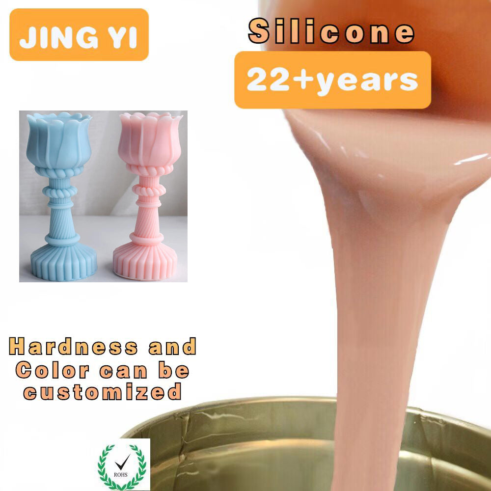 24 Years of Experience Silicone Manufacturer Liquid Silicone for Wax Mold Candle Mold Making Low Viscosity RTV2 Silicone Rubber