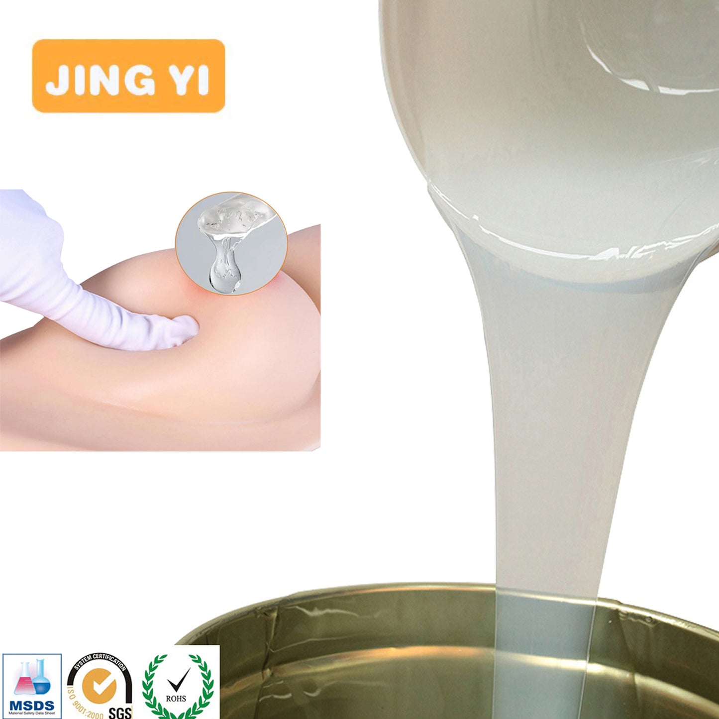 Skin Safe Liquid Silicone Rubber for Adult Dolls Silicone Prosthesis Breast Factory Direct Sale Top Quality Platinum Silicone
