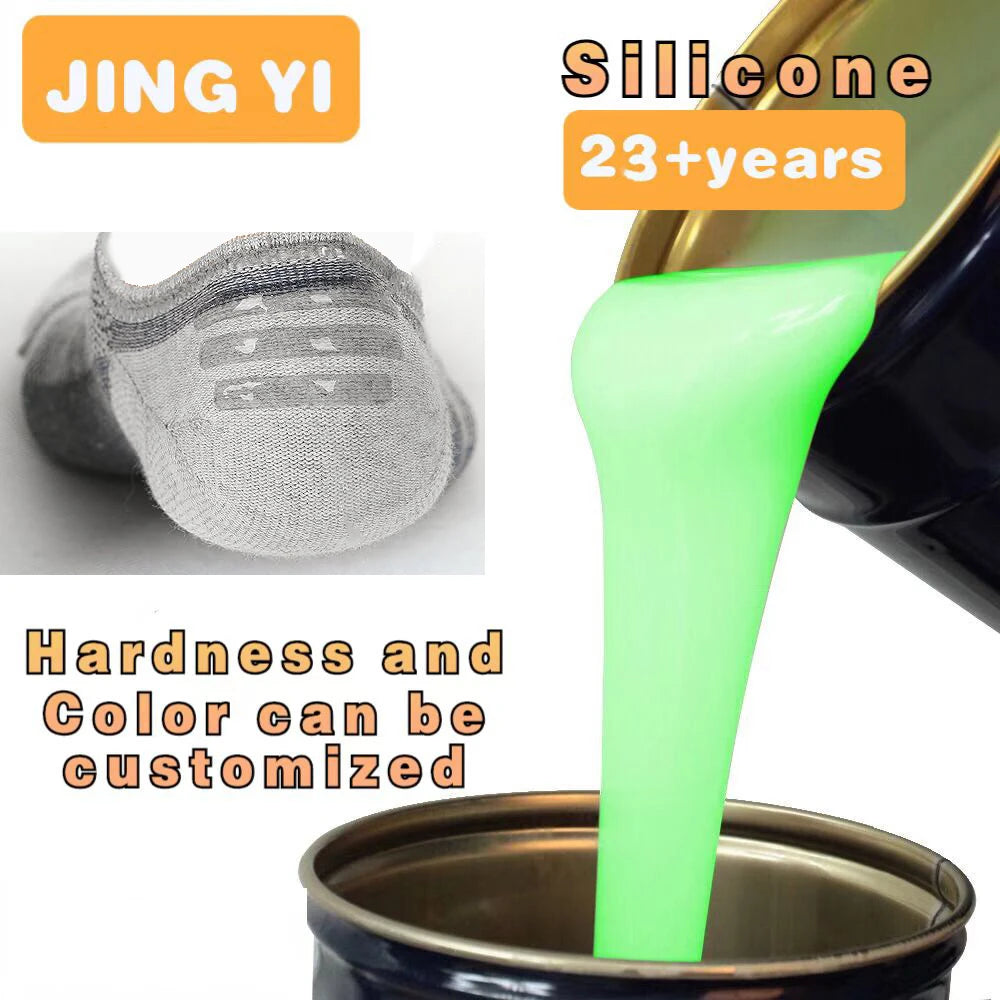 Fast Delivery Best Price Liquid Fabric Silicone Printing for Socks Anti Slip Support to Custom Textile Printing Silicone Rubber