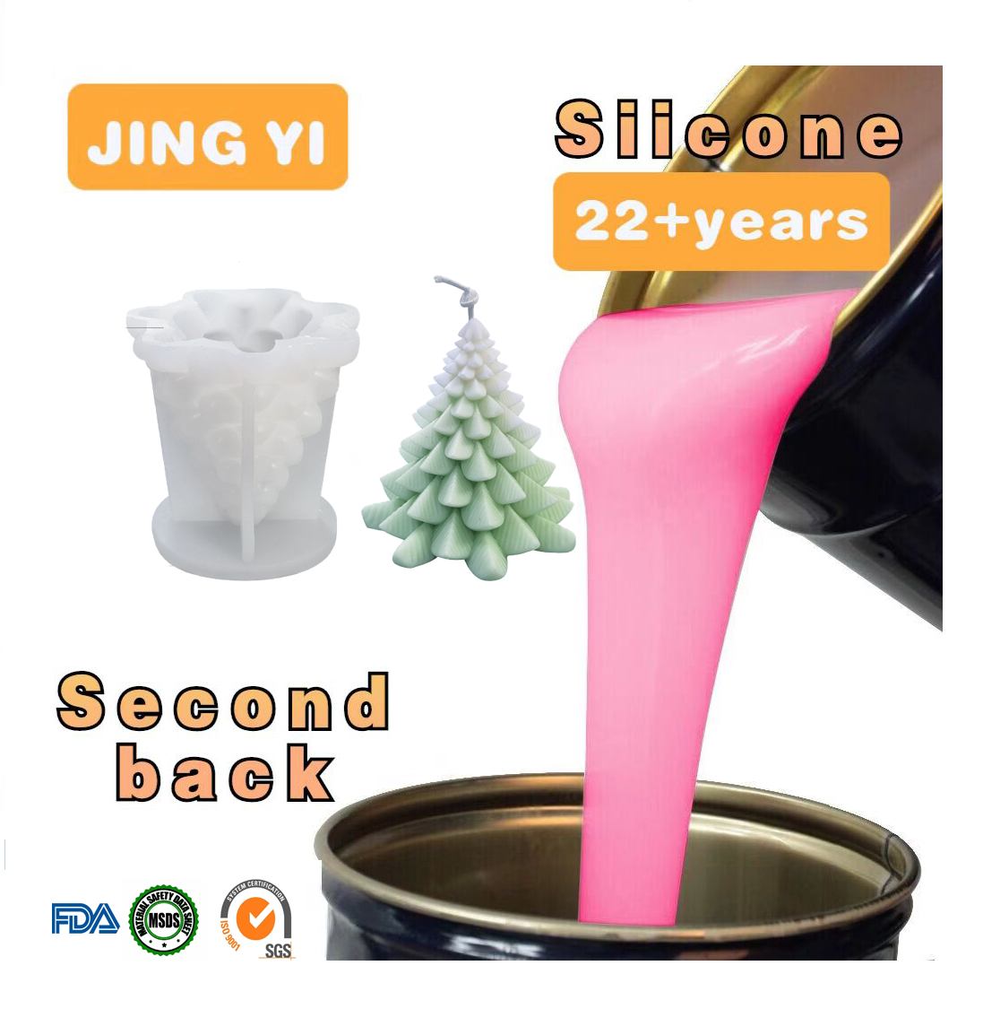 2024 Hot Sale Liquid Silicone Rubber Durable Silicone for Christmas Candle Products Mold Making Silicone Liquid for Mold