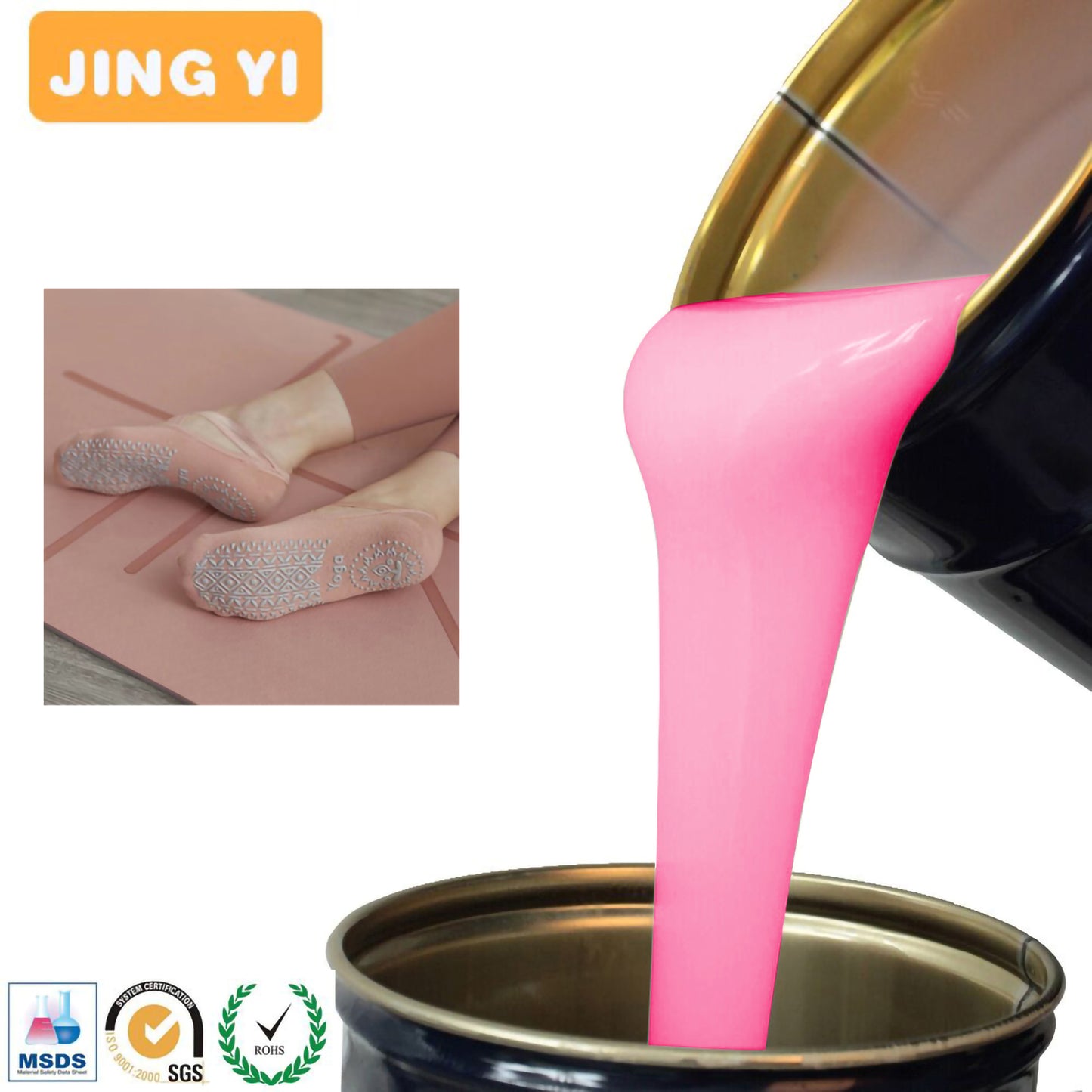 2023 Factory Direct Production Liquid Silicone for Fabric Platinum Cured Silicone Rubber for Clothes Label