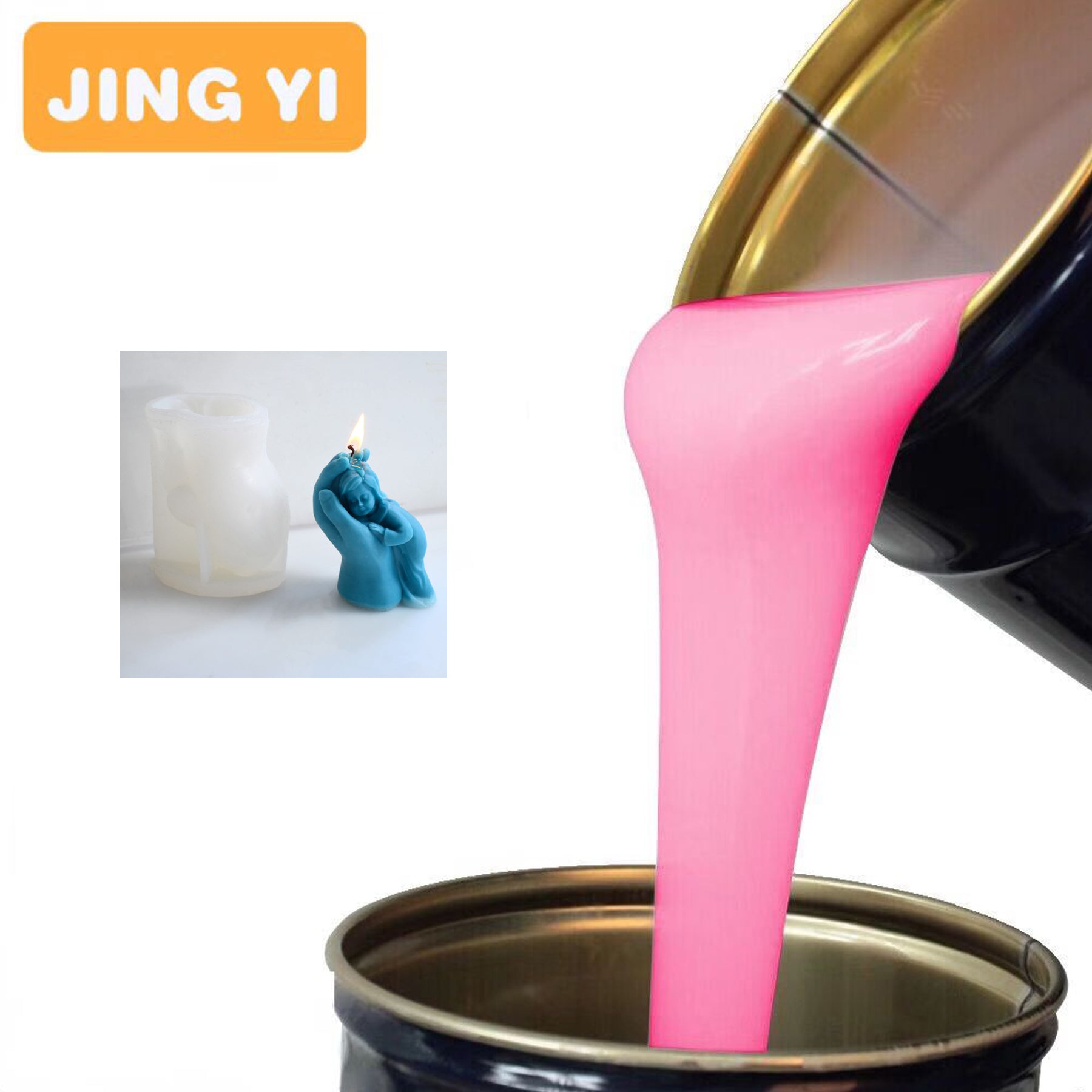 Free Sample Spot Sales Silicone Rubber for Making Candle Mould Two Component Liquid Silicone for Molds