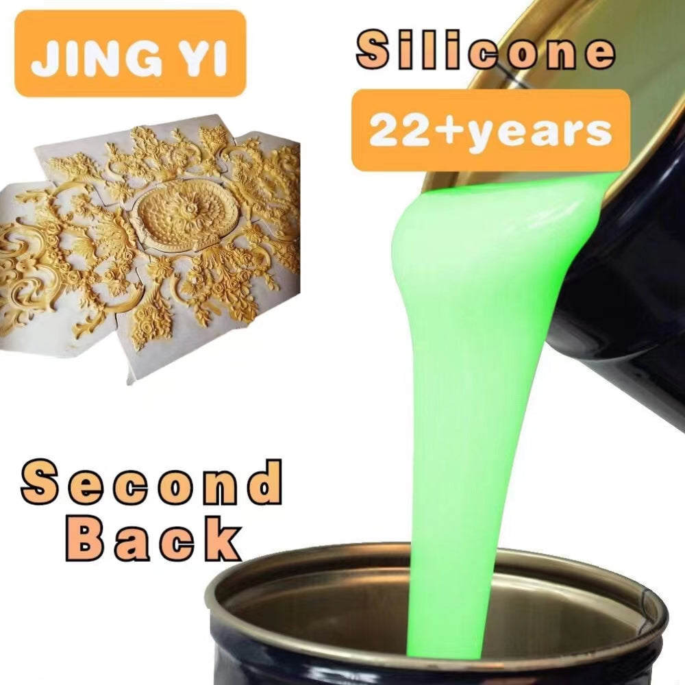 2023 Mould Making Liquid Silicone Rubber Raw Materials Concrete Sculpture Plaster Culture Wall Decorative Stamped Silicone Mold