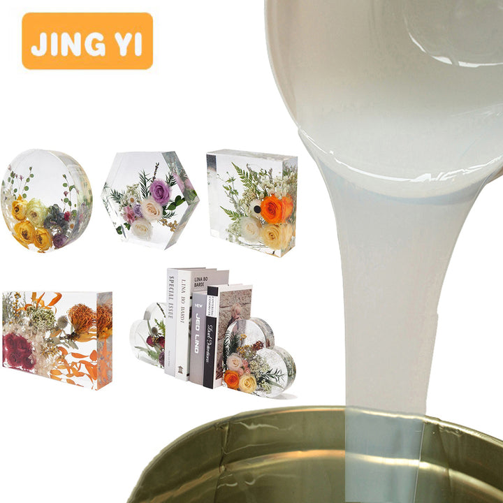 Fast Delivery Rtv2 Liquid Silicone Resin for DIY Flower Preservation Resin Art Casting Factory Sales High Clearly Silicone Resin