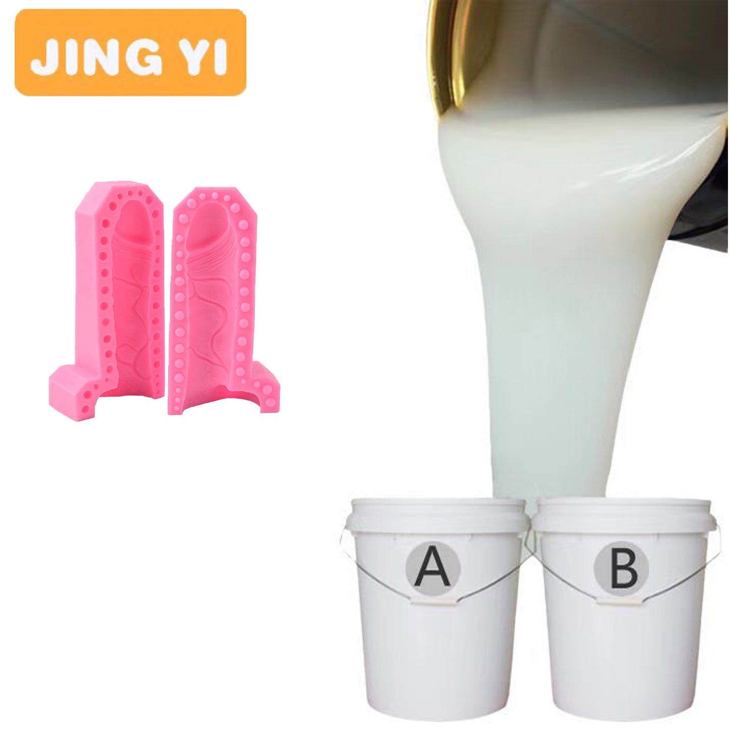 Color Customized Industrial Grade Platinum Liquid Silicone Food Grade Silicone Rubber for Making Dildo Toys