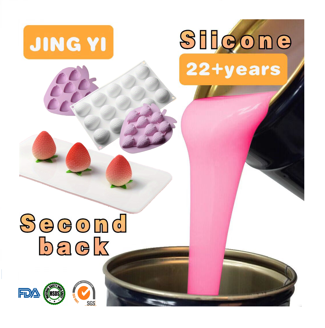 Food Grade Liquid Silicon Rubber for Chocolate Molds Silicone Gel for Cake Baking Molding RTV Making Molds for Food