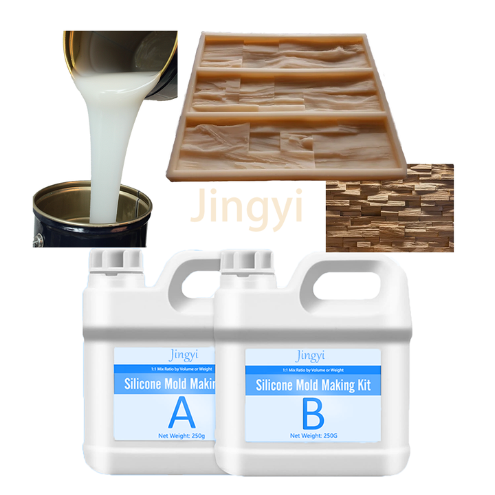 High Tear Strength RTV2 Silicone Rubber for Veneer Stone & Concrete 3D Wall Decoration Molds Making