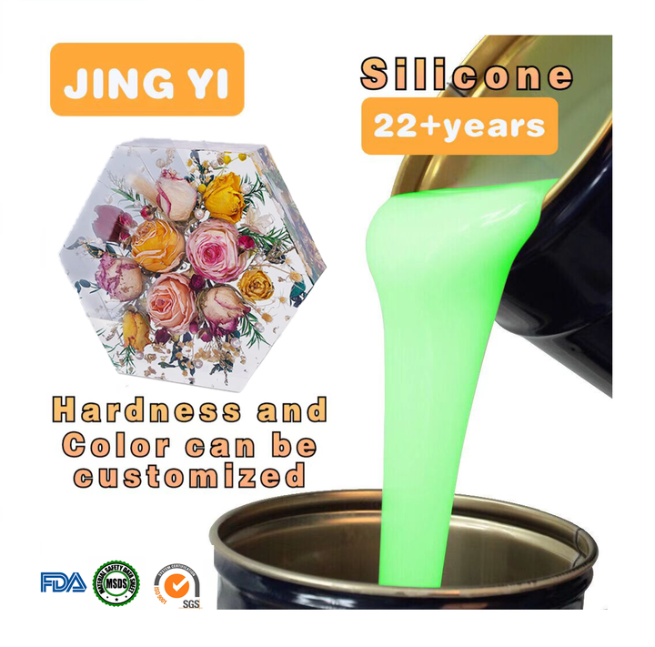 Popular Design Silicone Rubber for Flower 3D Specimens Resin Artwork Geometric Epoxy Crafting Molding Liquid Silicone Rubber