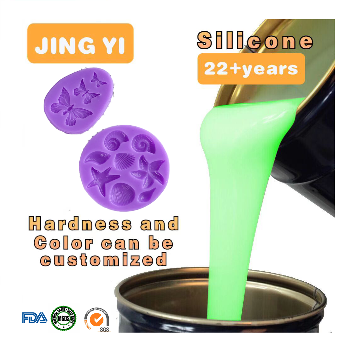 New Material Guaranteed Quality Unique Silicone Resin Molds Liquid Silicone Rubber for Resin Crafts Mold Making Food Grade