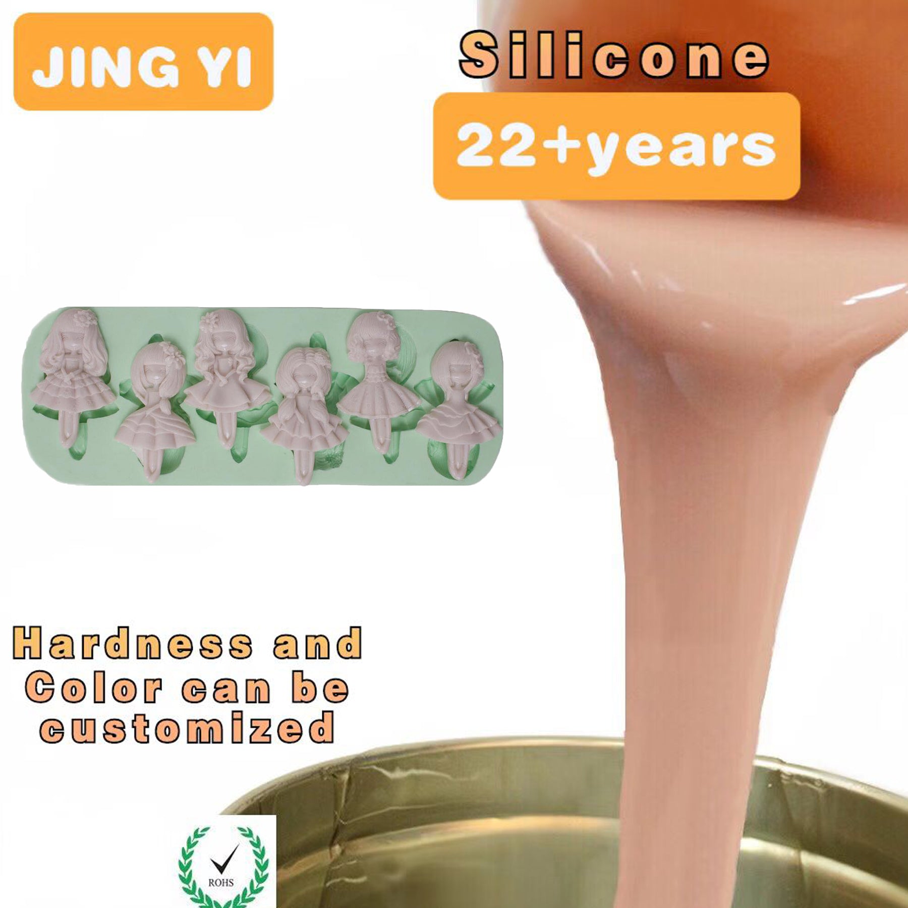 Fast Delivery Excellent Elongation Rtv 2 Silicone Rubber for Resin Crafts Mold Making Candle Soap Mould Making