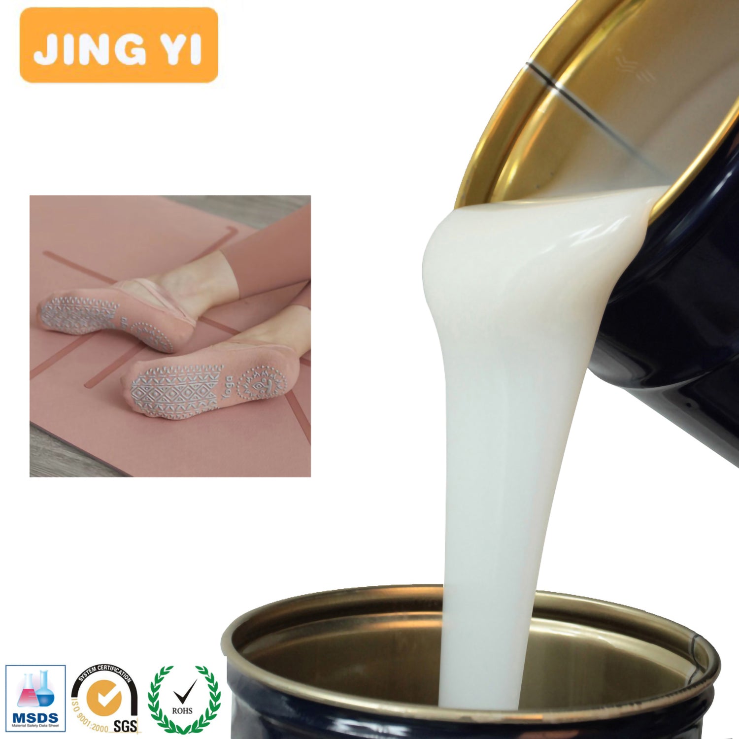 2023 Factory Direct Production Liquid Silicone for Fabric Platinum Cured Silicone Rubber for Clothes Label