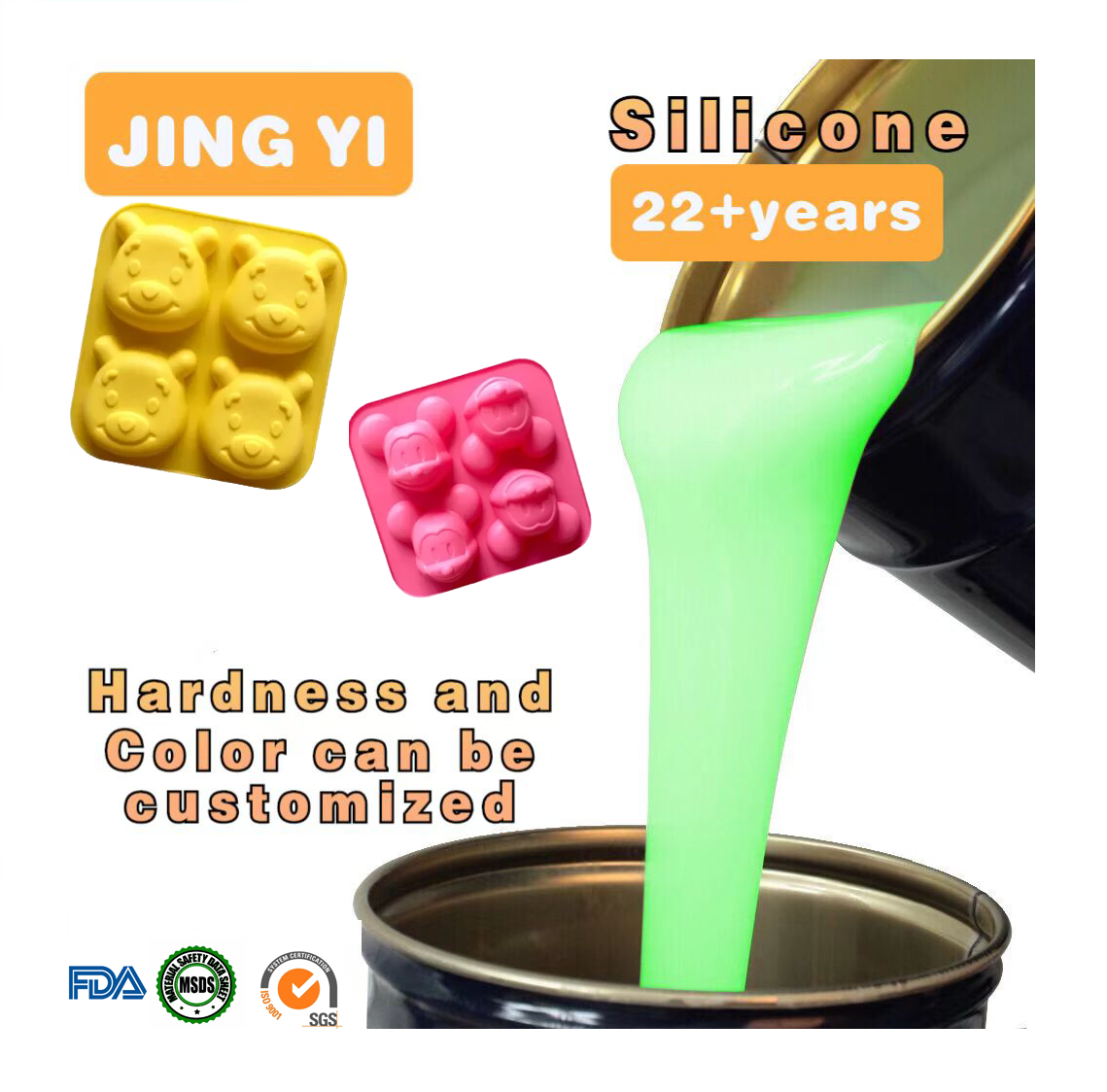 Wholesale Manufacturer Silicone Rubber RTV2 Food Grade Liquid Silicone Rubber for Body Parts Crafts Handicraft Food Mold Making