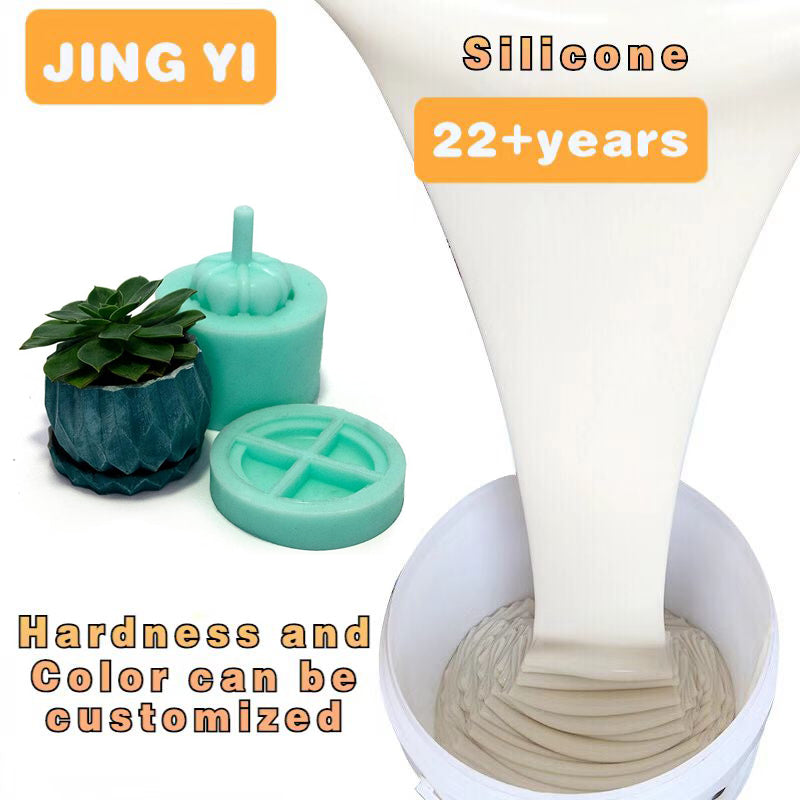 Hot Sale Liquid Silicone for DIY Concrete Molds Flower Pots Cement Mold Small Resin Molds Factory Sales RTV 2 Silicone Rubber