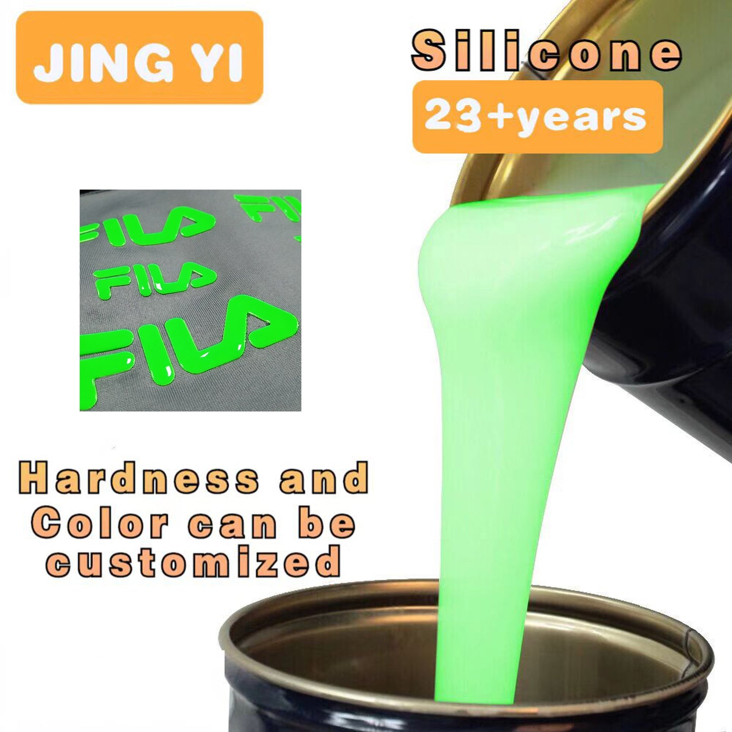 Pattern Is Seen Clearly Silicone Ink for 3D Heat Transfer Socks,Embossing Silicone Paste for Anti-slip Socks &Clothing &T-Shirt