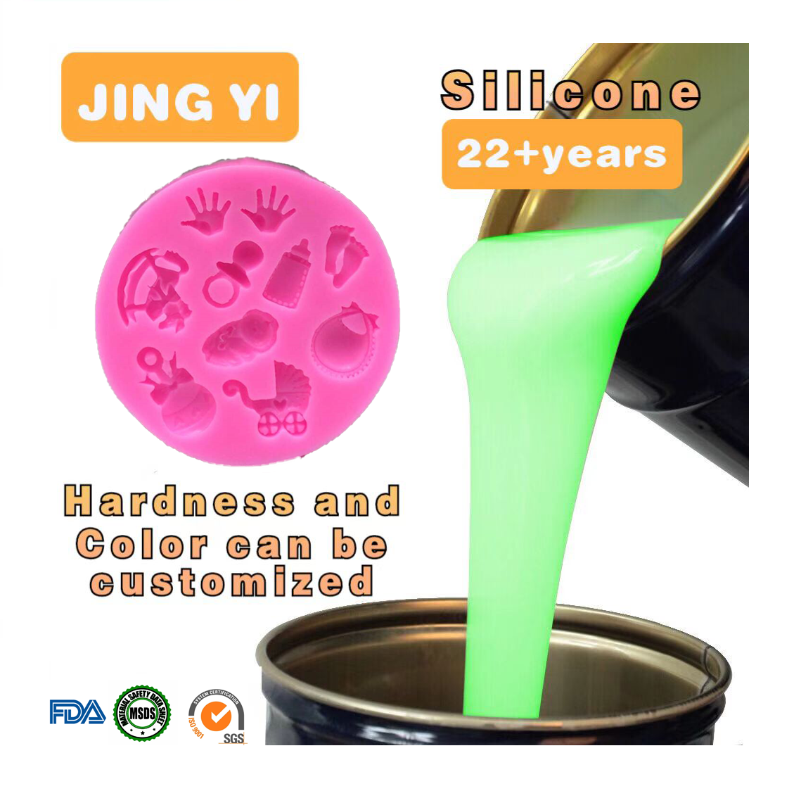 New Material Guaranteed Quality Unique Silicone Resin Molds Liquid Silicone Rubber for Resin Crafts Mold Making Food Grade