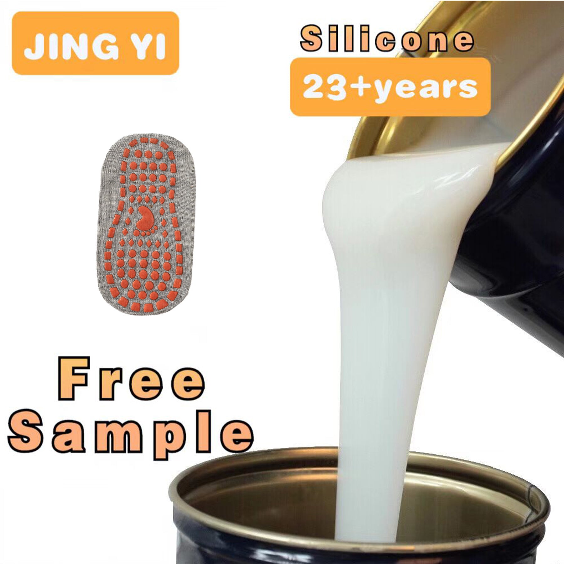 Liquid Silicone for 3D Heat Transfer Silicone Shoes ,Embossing Silicone Paste for Anti-slip Socks &Clothing &T-Shirt