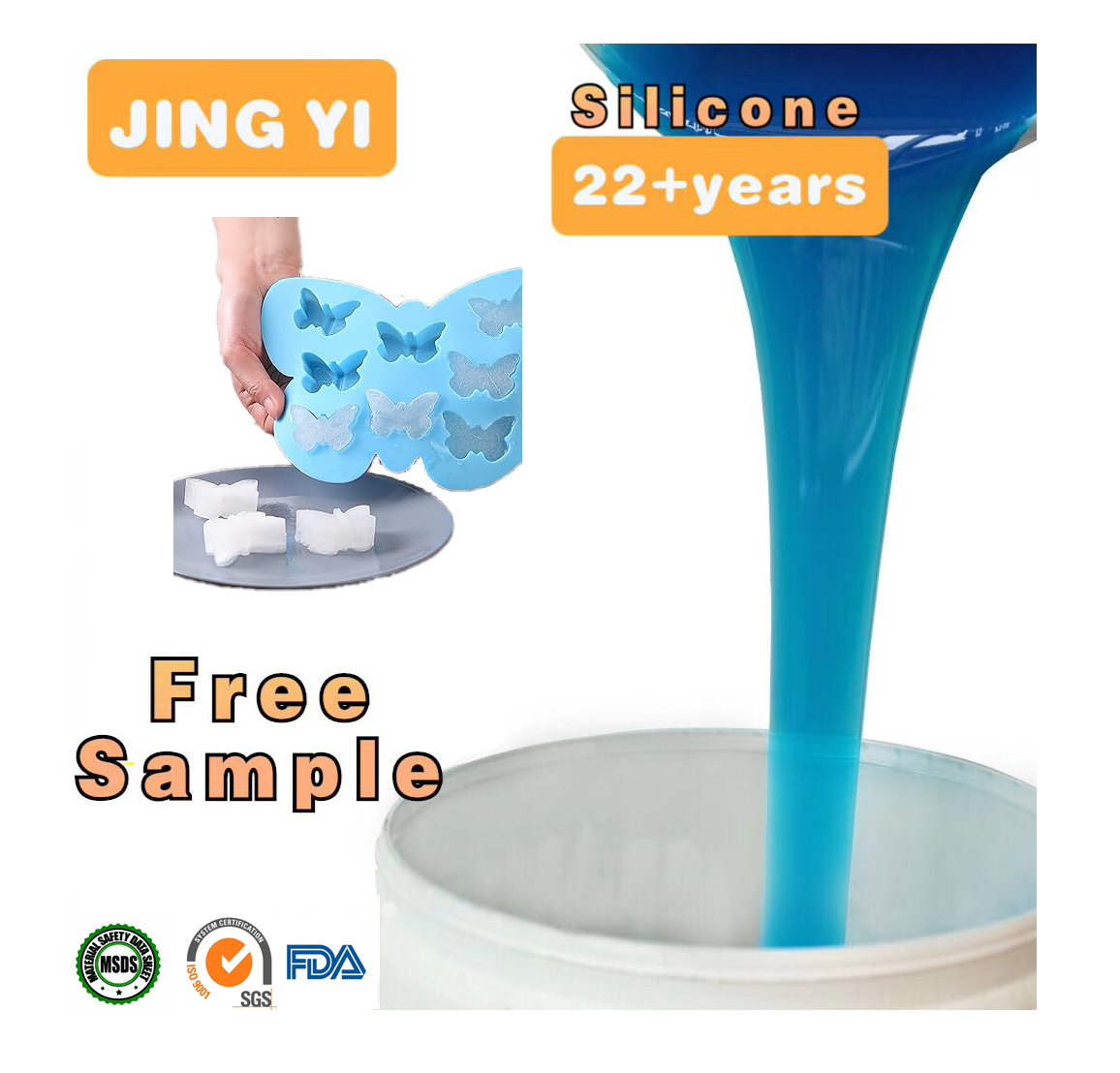 Factory Direct Sale High Quality Food Grade Rtv-2 Silicone Rubber for Food Mold Making Non-Toxic Resin Molds Making