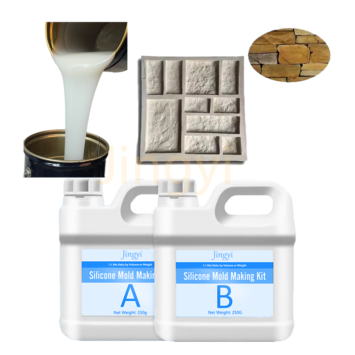 Rtv Silicone Rubber for Stone Mould Veneer Rtv Stamp Concrete Plaster Molds Liquid Silicone Rubber