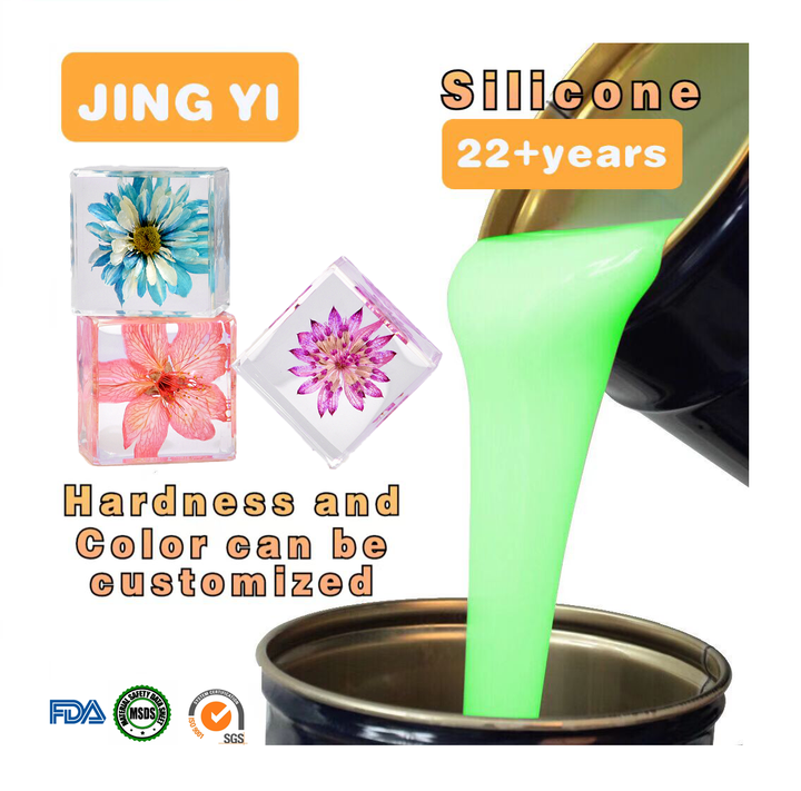 Wholesale Price Transparent Liquid Silicone Rubber Crystal clear Preserved Flower High Transparency Eternal Gift Silicone Rubber