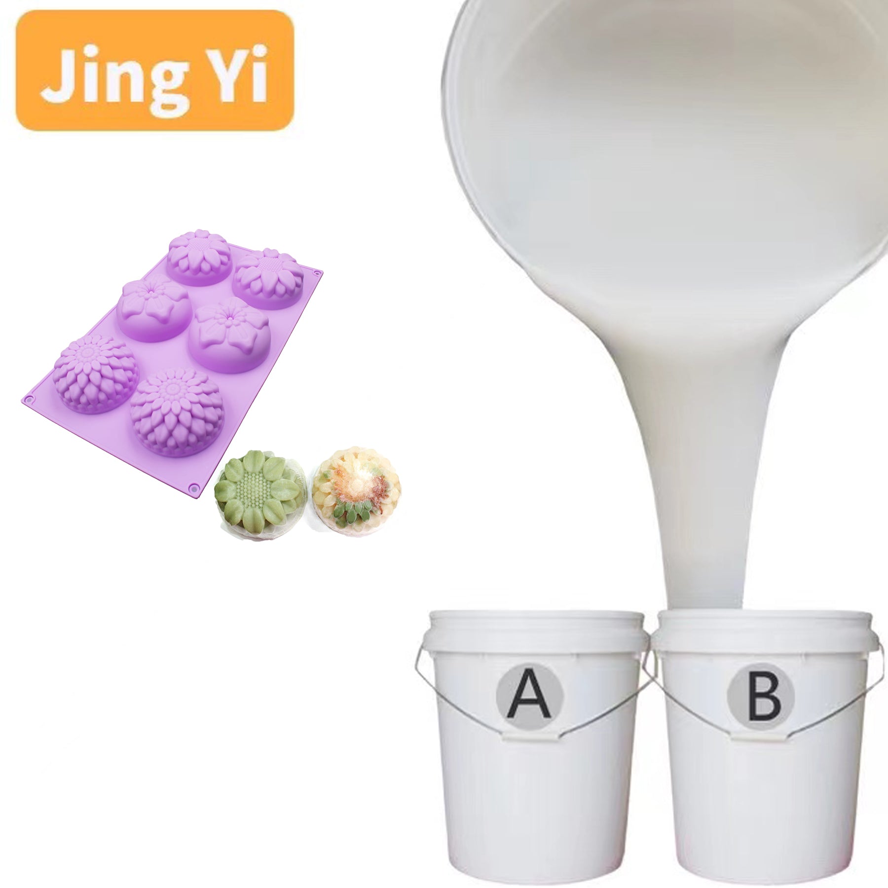 Over 22 Year clear Silicone High Temperature Silicone Addition Cured Food Grade Silicone for Cake Mold
