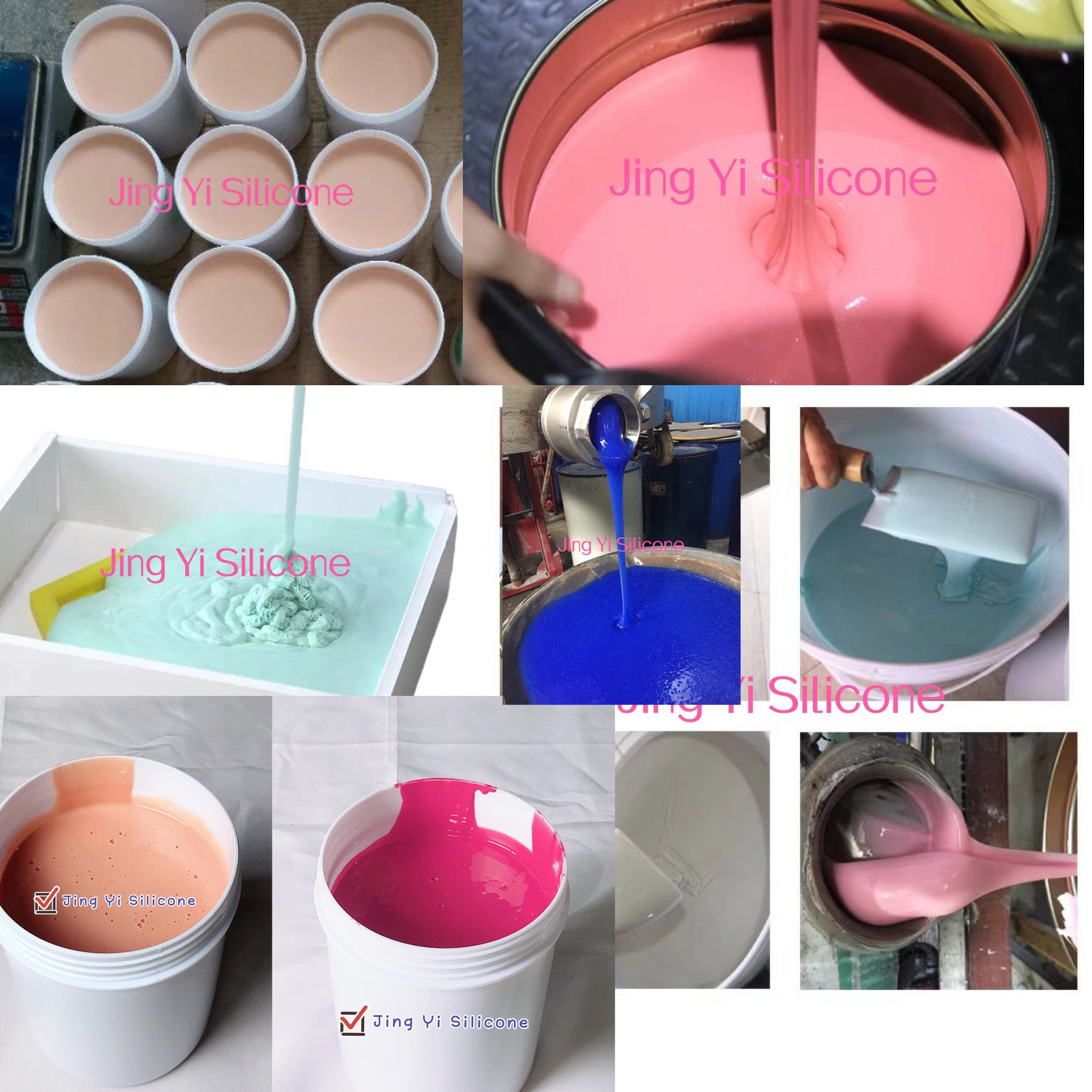 Free Sample Liquid Silicone Rubber Room Temperature Vulcanizing Rtv 2 Liquid Silicone Rubber for Cement