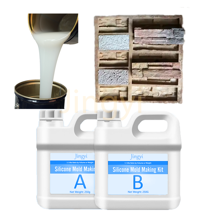 Rtv Silicone Rubber for Stone Mould Veneer Rtv Stamp Concrete Plaster Molds Liquid Silicone Rubber