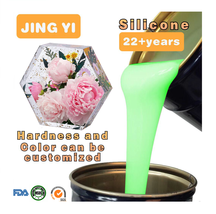Silicone Manufacturer Crystal Clear Liquid for DIY Christmas Molds Flower Preservation Top Mold Crafts