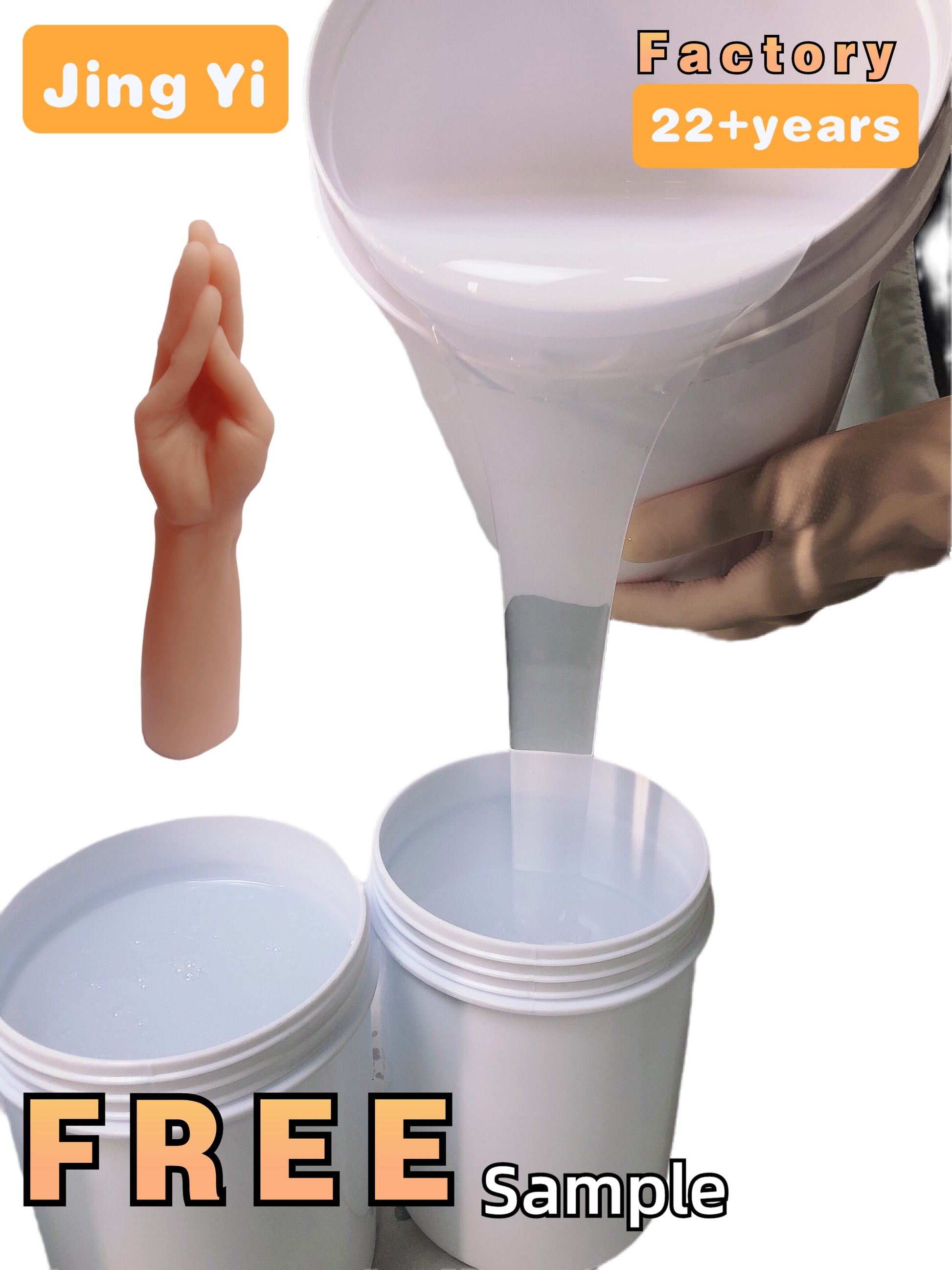 Food Grade Low Shrinkage Lifecasting Silicone Rubber for Body Parts/Sex Toys