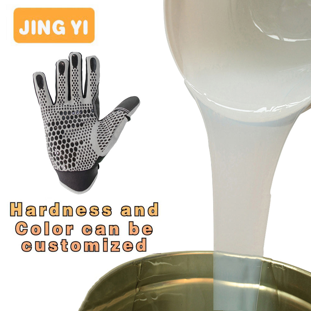 2024 New Style Liquid Silicone for Dotted Palms Gloves Anti-Slip Silicone Factory Fast Delivery Textile Tag Silicone Rubber