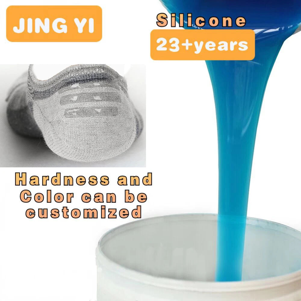 Fast Delivery Best Price Liquid Fabric Silicone Printing for Socks Anti Slip Support to Custom Textile Printing Silicone Rubber