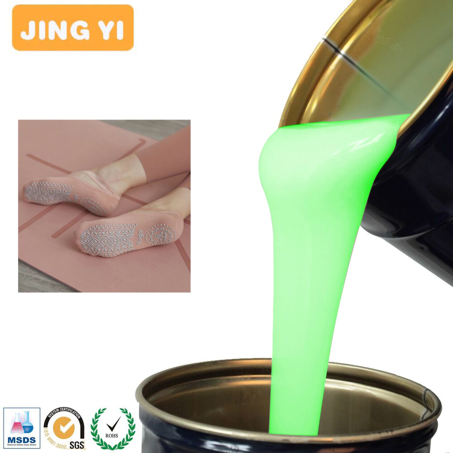 2023 Factory Direct Production Liquid Silicone for Fabric Platinum Cured Silicone Rubber for Clothes Label