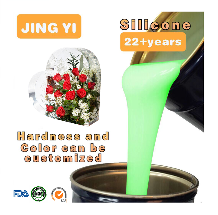 Popular Design Silicone Rubber for Flower 3D Specimens Resin Artwork Geometric Epoxy Crafting Molding Liquid Silicone Rubber