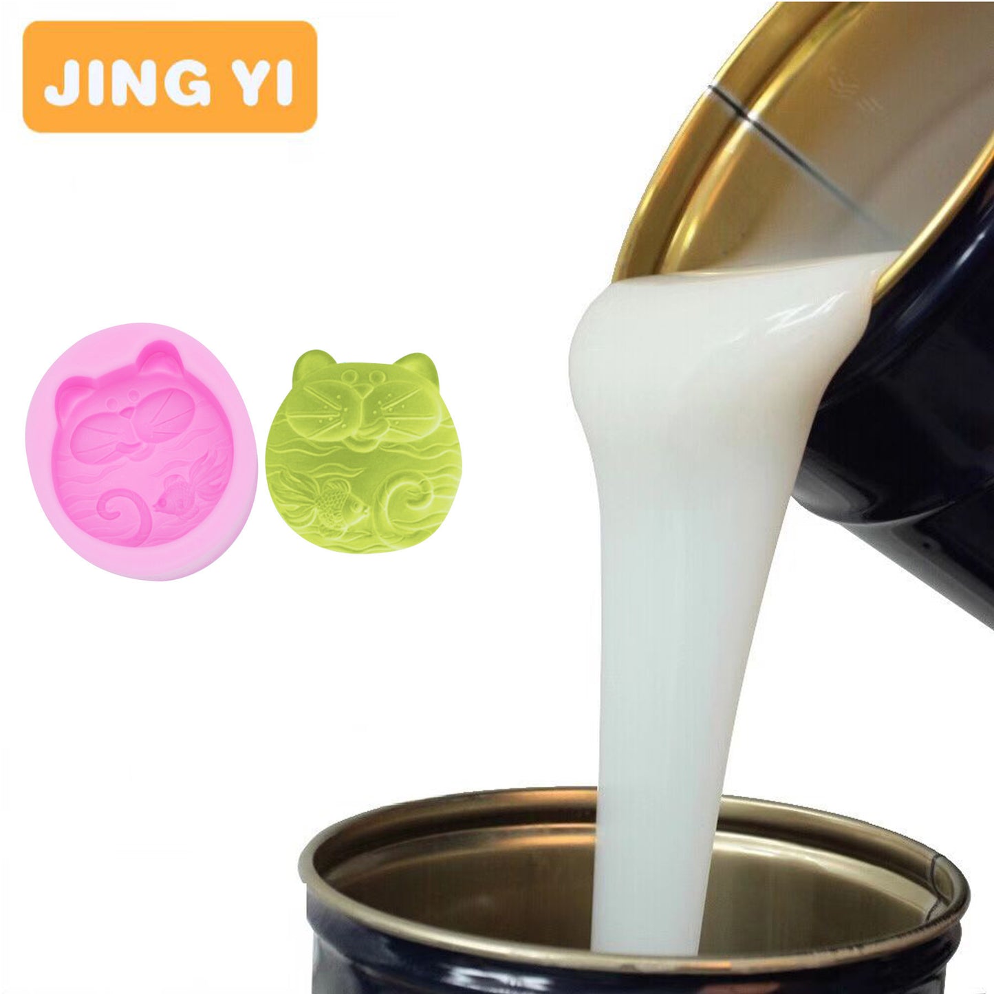 Free Sample Rtv2 Silicone for Candle Making Silicone Rubber Raw Material Resin Molds Silicone